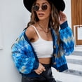 thumbnail image 2 of Chaqueta de punto de manga larga con diamantes Retro, ropa europea y americana, cárdigan de punto holgado, otoño e invierno, 2023, 2 of 3