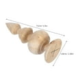 thumbnail image 2 of GOOHOCHY Embouts Décoratifs en Bois Kaki Embout en Bois Rétro 1 Pcs, 2 of 8