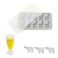 thumbnail image 1 of Noehoiugi Polar Bear Silicone Ice Cube Mold With Lid,10-Grid,Diy Ice Cube Mold For Drinks Desserts And Kitchen Accessory, 1 of 4