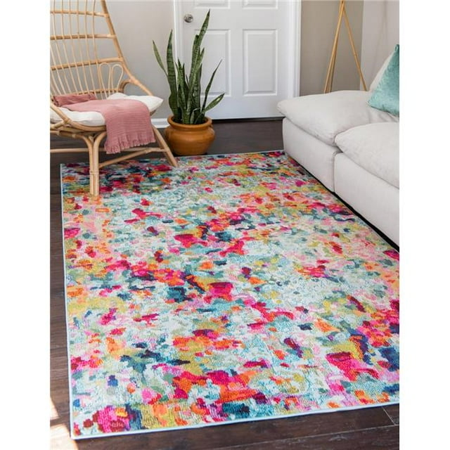 Unique Loom 3142217 8 x 10 ft. Champagne Chromatic Rectangular Rug, Multi Color
