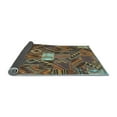thumbnail image 2 of Ahgly Company Indoor Rectangle Patchwork Light Blue Transitional Area Rugs, 7' x 10', 2 of 4