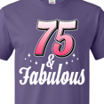 thumbnail image 4 of Inktastic 75 and Fabulous with Sparkles T-Shirt, 4 of 5