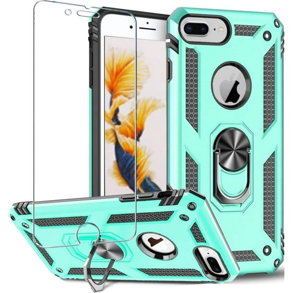 Folmeikat Compatible with iPhone 8 Plus, iPhone 7 Plus,iPhone 6s Plus/ 6 Plus Phone Case,Screen Protector 360 Degree