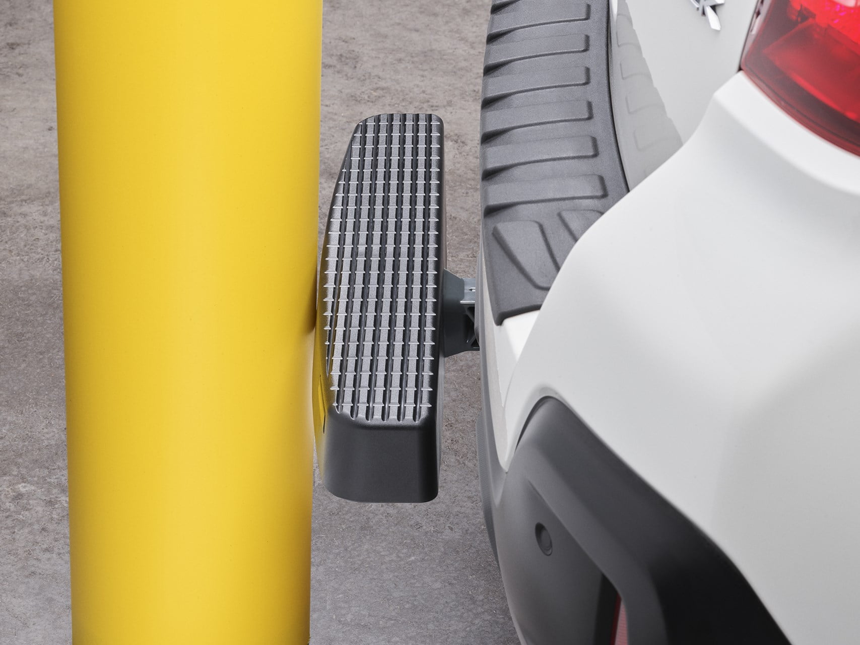 WeatherTech BumpStepXL with Standard Plated Hardware - Hitch Mounted Step and Bumper Protection