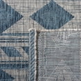 thumbnail image 4 of Safavieh Courtyard Allycia Geometric Indoor/Outdoor Runner Rug, Gray/Teal, 2'3" x 8', 4 of 8