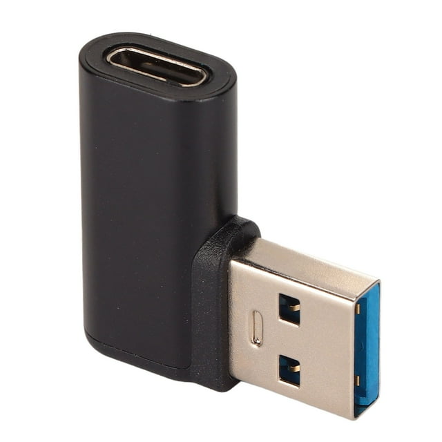 Adaptador USB 3.0 A Tipo C Hembra ANGGREK Aleación de Aluminio 3A 90 Grados