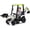 White And Green, variant on 4-in-1 Ride-on Excavator & Bulldozer, 12V Electric Construction Vehicle with Remote Control, Front Loader, Digger Arm, Horn, Adjustable Seat, Ride-on Car Toy
