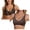 Black 1PCS & Brown 1PCS, variant on 2026 Jelly Bras for Women No Underwire Upgrade Wireless Deep V Seamless Push Up Plunge Bra Plus Size Leopard Print Comfortable Bralettes