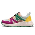 thumbnail image 6 of LUCKY STEP Chunky Colorful Sneakers Fashion Walking Tennis Travel Shoes,Fuchsia/Green,Womens, 6 of 6