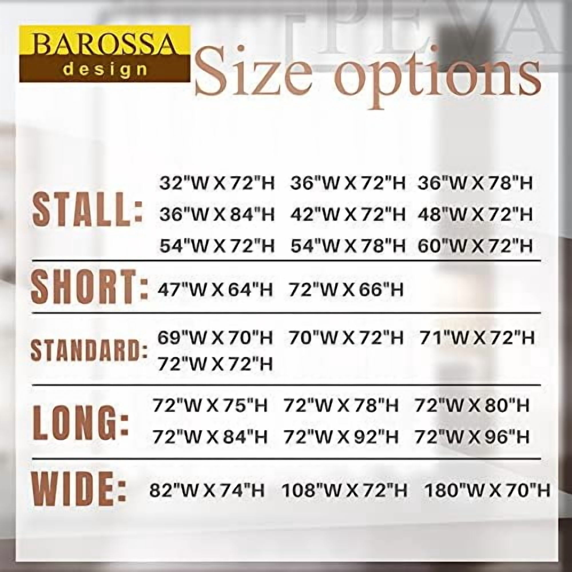 54x78 Inch Stall Shower Curtain/Liner 8G Heavy Duty Clear PEVA, 3 Bottom Magnets, Waterproof, PVC Free, Metal Grommets