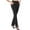 Black, variant on Women High Waist Split Hem Flare Work Pants with Pockets Stretchy Pull On Long Pant Casual Slack Business Work Trousers Wine,M