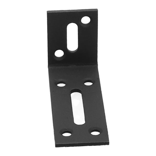 LEFU for Heavy Duty Industrial L Shape Adjustable Corner Shelf Brackets Cold-Rolled Steel Rounded Corner Design 90-Degree Angle for Home Office Garage Bookshelves Kitchen Black S