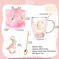 thumbnail image 6 of Gifts for Women Glass Coffee Mug Unique Birthday Gift for Her Espresso Tea Cups Personalised Gifts for Friends Mum Cute Xmas Valentines Mothers Day, 6 of 13