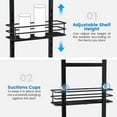 thumbnail image 4 of Adjustable 5-Tier Over the Door Pantry Organizer, Spice Rack, Narrow Hanging Shelf for Kitchen Storage and Organization, 4 of 6