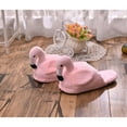 thumbnail image 2 of QccHieUs Flamingo Soft Plush Warm Slippers Home Indoor Shoes Gifts Half Slippers Pink Pink 3, 2 of 9