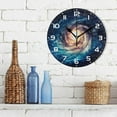 thumbnail image 3 of GZHJMY Galaxy Space Wall Clock, 10" Silent Non Ticking Round Clock, Oil Painting Easy to Read Clock for Living Room Bedroom Bathroom Home Decor Holiday Gifts, 3 of 7