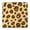 Yellow and Brown-1, variant on Zebra and Leopard Print Pattern Square Fitted Tablecloth with Elastic Edge,Square Table Cover,Washable Elastic Table Cover for Home Kitchen Party Decor 34"x34"