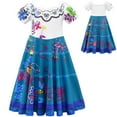 thumbnail image 6 of HAWEE Girls Dress Costume Princess Cosplay Dress Print Skirt Sets with Bag for Child, 6 of 6