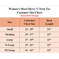 thumbnail image 3 of 3-Pack Women's V-Neck Short Sleeve 100% Cotton Summer Tee Tops S-XXL, 3 of 6