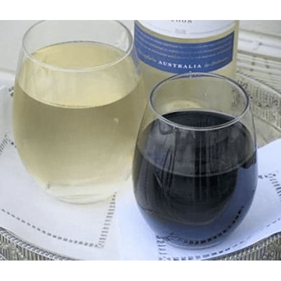 Monogrammed Stemless Wine Glasses (4)