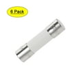 thumbnail image 1 of Fusible de cartucho automotriz Uxcell 15A 250V 0.2''x0.79'' reemplazo de fusión lenta tono plateado 6pcs, 1 of 5