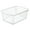 Clear, variant on YBM Home Large Plastic Storage Basket (3 Pack), White 15 L x 10 W x 6 H