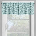 thumbnail image 4 of Ambesonne Teal Valance & Curtain, Ornate Winter Snowflakes, 55"x24", Pale Blue Teal Grey, 4 of 6