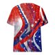 thumbnail image 2 of Plus Size Mujeres Blusas Sexy Cuello en V Encaje Casual Suelto Manga Corta Top, Blusas de Manga Corta para las Mujeres, 2 of 5