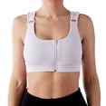 thumbnail image 5 of heart&core Shirl Bra, Post-Surgery, Racerback Zip Bra, White, XS, 1 Ct, 5 of 11