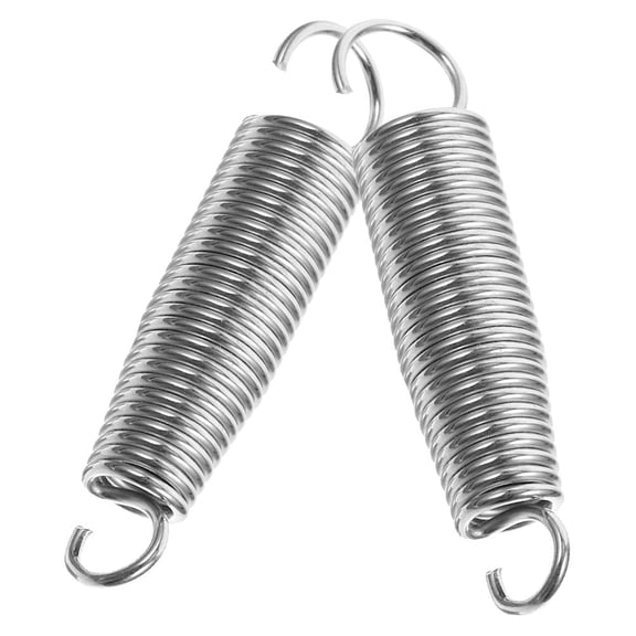 Raindrops  2 Pcs Replacement Bass Drums Springs Pedal Tension Parts Silver