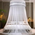 thumbnail image 4 of BOLLSLEY Elegant Ultra Large Mosquito Net White Bed Canopy, 4 of 7