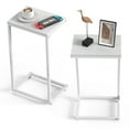 thumbnail image 6 of 2PACK C-shaped end table, sofa table slide, end table in the living room and bedroom, side table for chairs and sofas, small space C table, 6 of 6