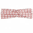 thumbnail image 1 of Modern Headband, Geometrical Chevron Lines and Triangle Shaped Border Seem Artwork Image, Elastic and Soft Women's Bandana for Sports and Everyday Use, Grey Red Coconut, by Ambesonne, 1 of 3