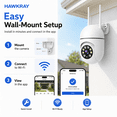 thumbnail image 5 of AI Intelligent Surveillance Camera - 911 Alarm Easy Install Quick Setup Full Color Night Vision Two Way Audio Motion Detection Security System, 5 of 9