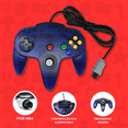 thumbnail image 2 of Old Skool Funtastic Grape Wired Controller for Nintendo 64 N64, 2 of 4