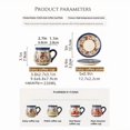 thumbnail image 3 of Juego de taza y plato de café de cerámica polaca dibujados a mano: regalo navideño artístico único de 7,44 oz for el Día de Acción de Gracias, 3 of 3