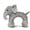 Elephant, variant on Linen Safari Companions - Squeaky Dog Chew Animals, Dog Toy with Squeaker (Monkey)