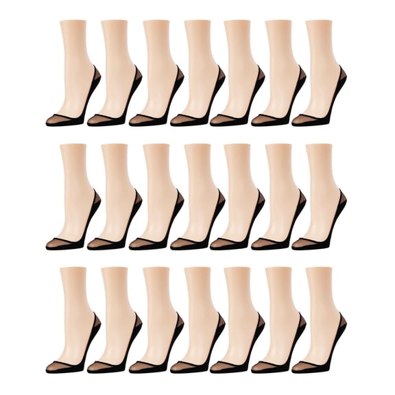 Memoi Sheer Top Cotton Sole Liner 21 Pack - Womens - Female
