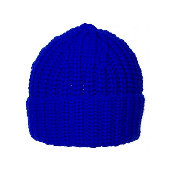 Top Headwear Knitted Cuffed Beanie - Royal