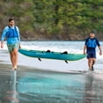 thumbnail image 4 of Costway Inflatable Kayak Set Portable 2-person Kayak with Aluminium Oars EVA Padded Seat Turquoise, 4 of 10