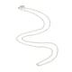 thumbnail image 1 of Qarigey Collar de cadena de plata ajustable estético Universal chapado en cobre DIY collares de mano mujeres hombres para colgantes joyería 16-24 Ropa, zapatos y accesorios Miscelánea 73.3 cm Qarigey AP010323-04B, 1 of 6