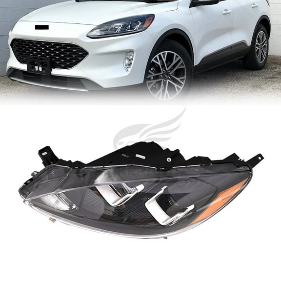 For 2020-2022 Ford Escape Left Driver Side Halogen Headlight with LED Bulb
