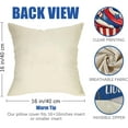 thumbnail image 2 of 4th of July Patriotic Decorative Throw Pillow Covers 16 x 16 Set of 4, Cupcake Popsicles Freedom America Land of The Free Liberty Outdoor Pillowcase, USA Sweet Summer Cushion Case Home Decor, 2 of 6