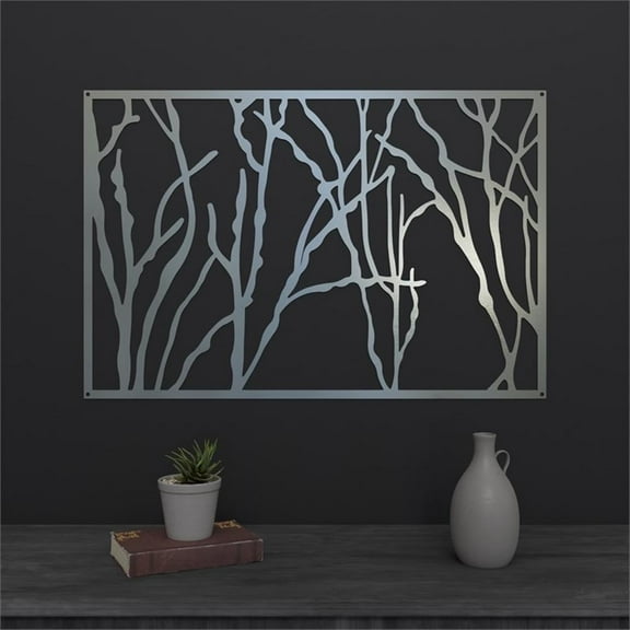 Intricate Branches Stainless Steel Metal Wall Decor