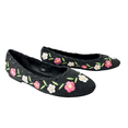 thumbnail image 2 of June Black leather Flower embroidered Ballerina, 2 of 5