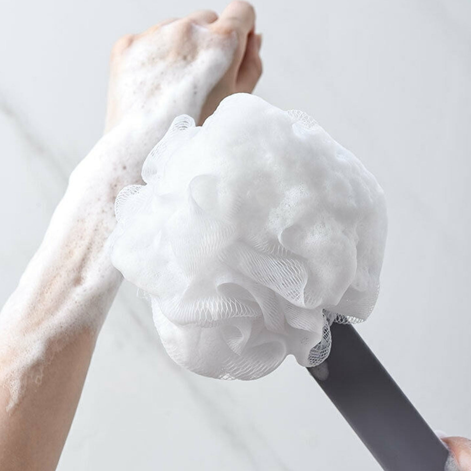 Sponge Stick Clamp Washable Loofah Applicator Sticks Small Self Tanning Applicator Long Life Pad Pad Replacement Apply Heating Pad Long Cellulite Brush Exfoliating Shower Korean Long Handle Brush for