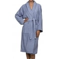 thumbnail image 1 of Superior Egyptian Cotton Unisex Terry Cotton Bath Robe Blue  Medium, 1 of 1