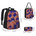 thumbnail image 2 of Disketp Vintage USA Flag Mochila Estampada de Gran Capacidad con Lonchera y Estuche, Set de 3 Piezas para Estudiantes, 2 of 7