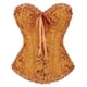 thumbnail image 1 of Vintage Corset Tops for Women, Corsets Costumes, Lingerie Bodyshaper Underwear, Wedding Bride Gold XL, 1 of 3