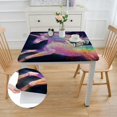 thumbnail image 2 of Acheng Unicorn Rainbow Hologram Square Tablecloth Waterproof 100% Polyester Fiber 52*52, 2 of 8